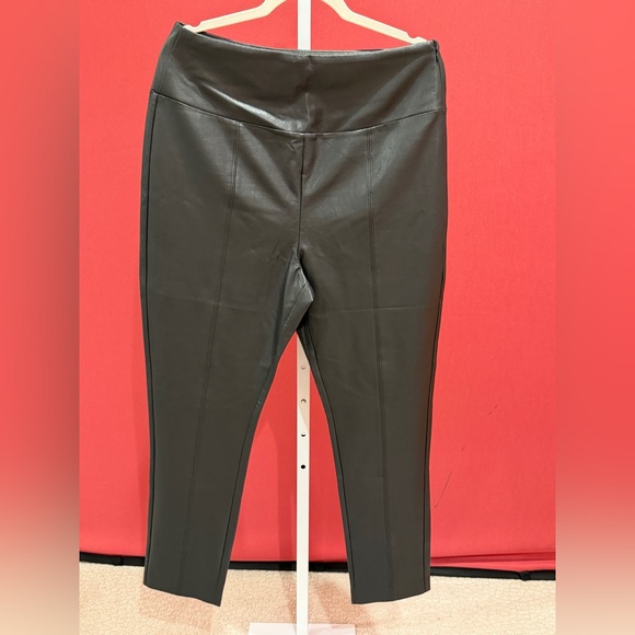 BCBGMaxAzria Valeria Faux Leather Black Pants - NWT - Picture 2 of 5
